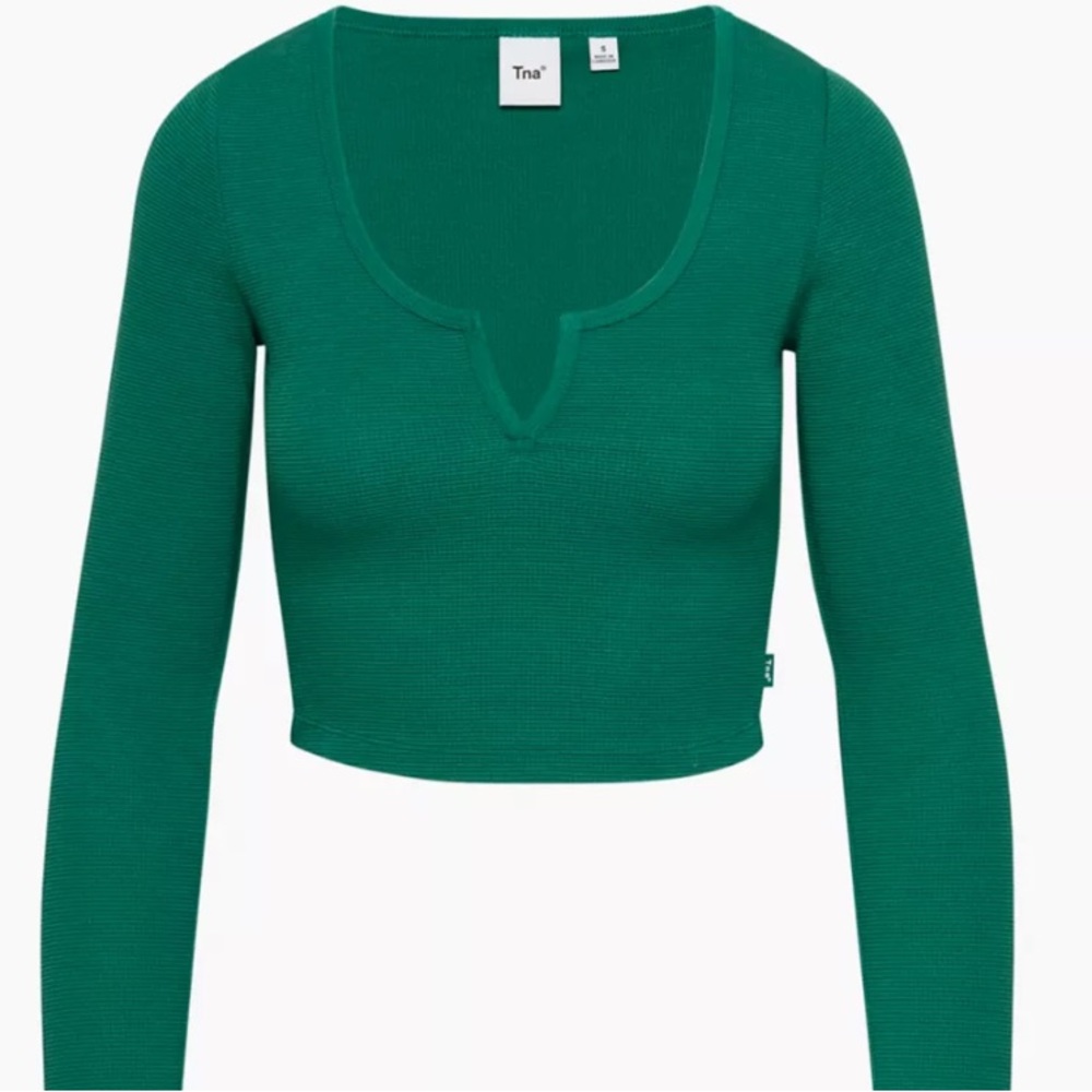 TNA wafflex scoopneck notch longsleeve